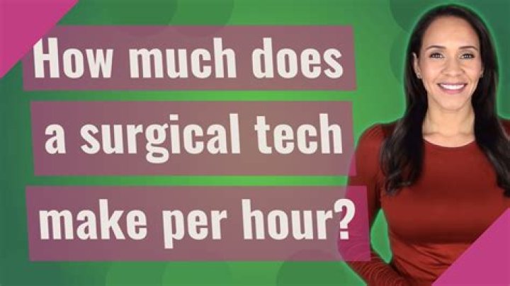 How much does surgical tech make per hour?