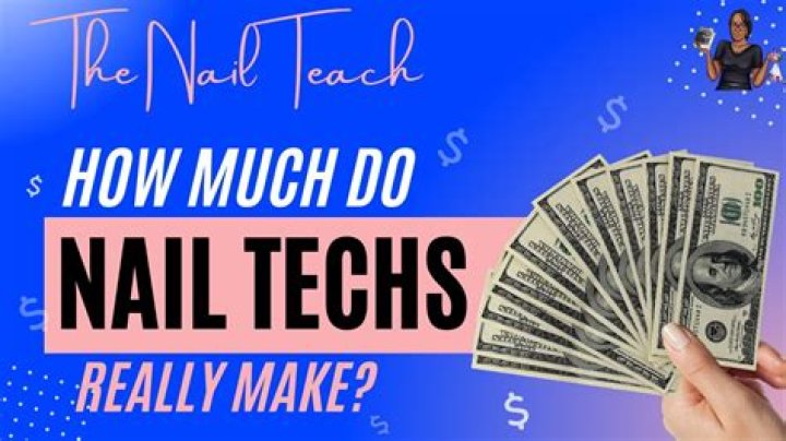 How much money do nail techs make an hour?
