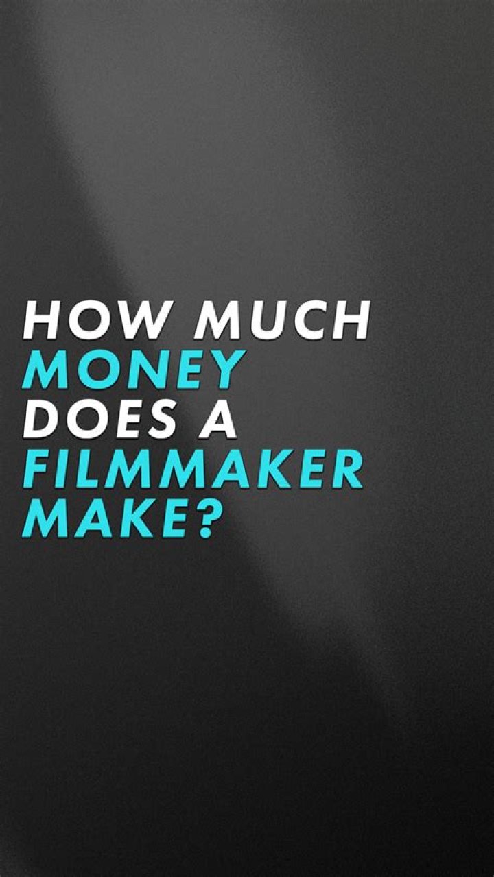 How much money does a filmmaker make per year?