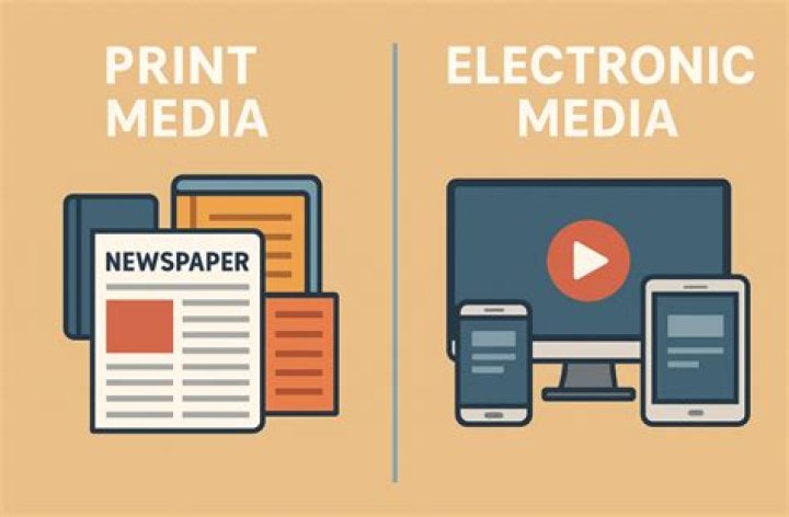 Is newspaper an electronic media?