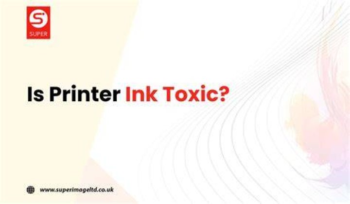 Is newspaper printing ink toxic?