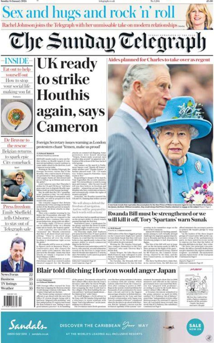 Is the Sunday Telegraph a tabloid?