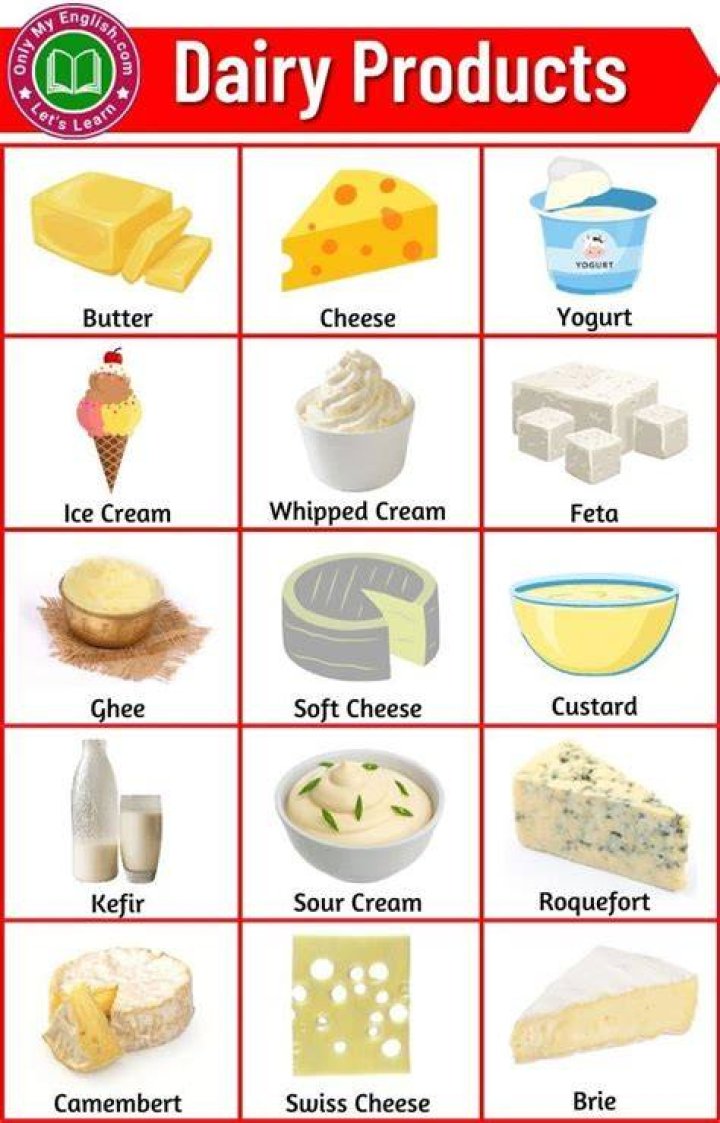 What are 3 types of dairy?