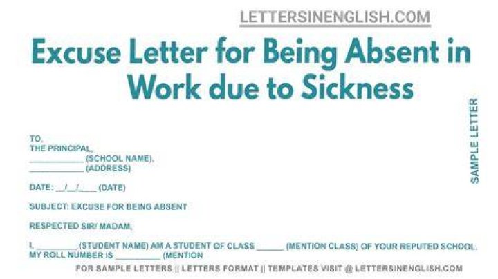 What are good absence excuses?