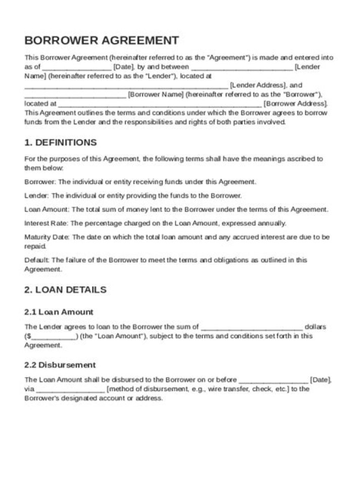 What are some of the responsibilities of the borrower?