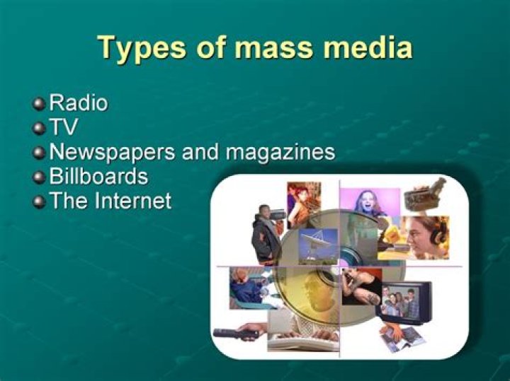 What are the 4 forms of mass media?