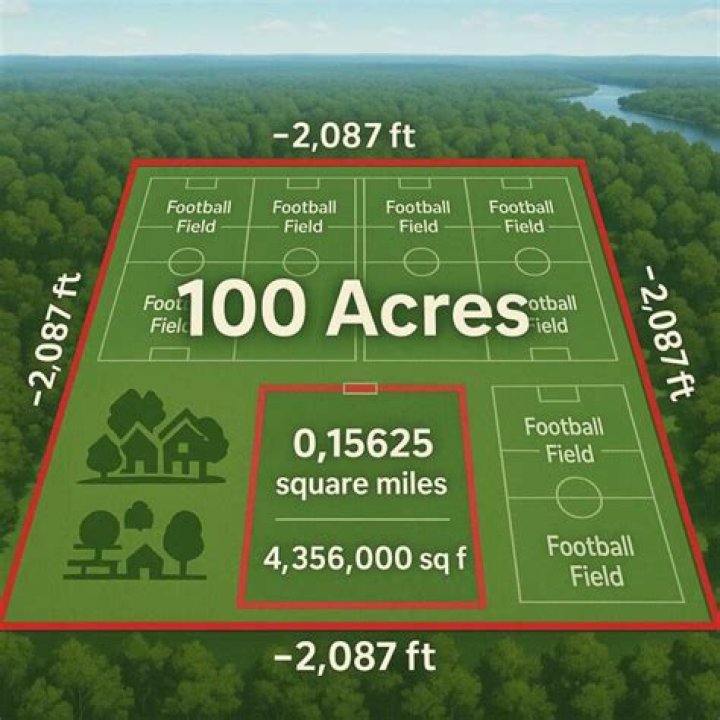 What are the dimensions of 13 acres?