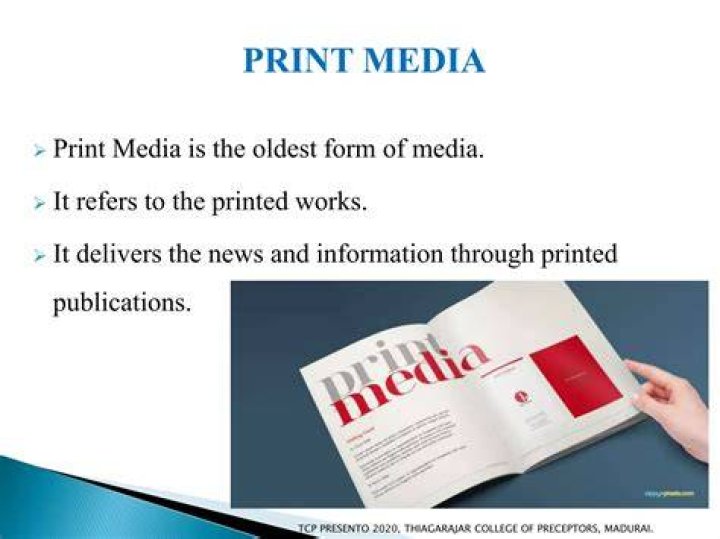 What are the non print media?
