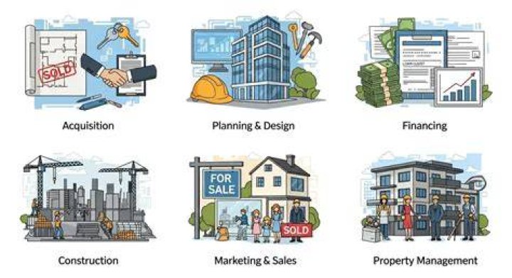 What are the stages of real estate development?