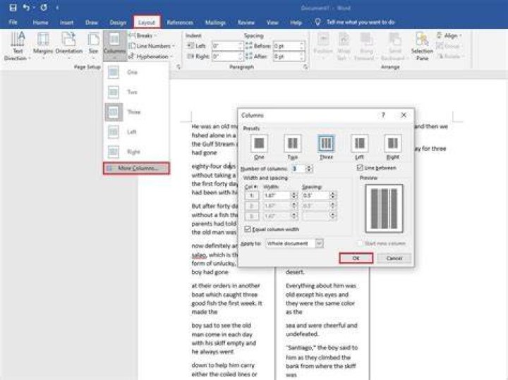 What are two ways to add columns to a document?