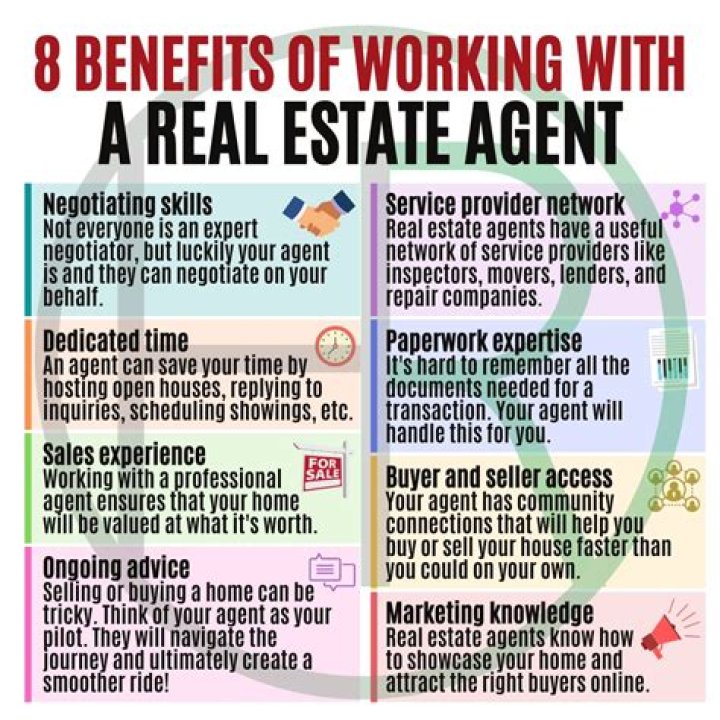 What benefits come with being a real estate agent?