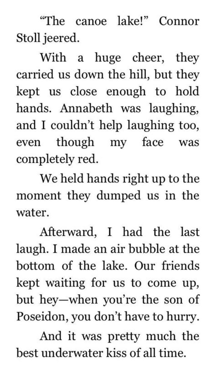 What book does Percy and Annabeth fall in love?