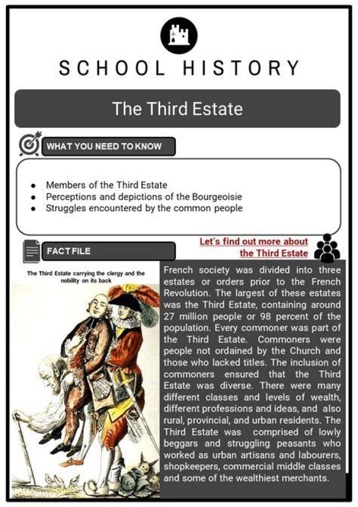 What did the Third Estate want from the king?