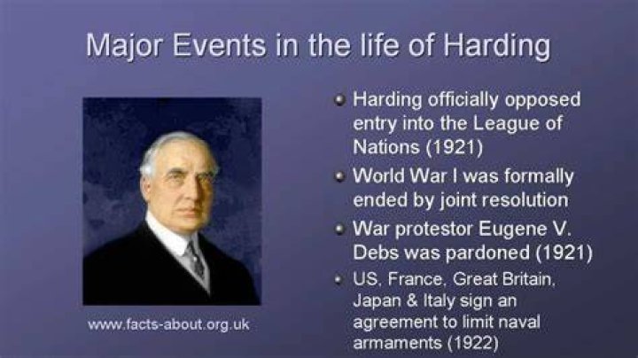 What did Warren Harding do?