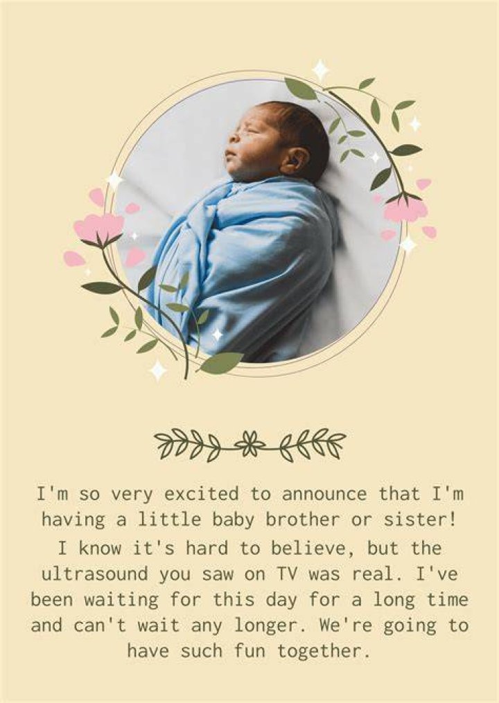 What do you write on a birth announcement?