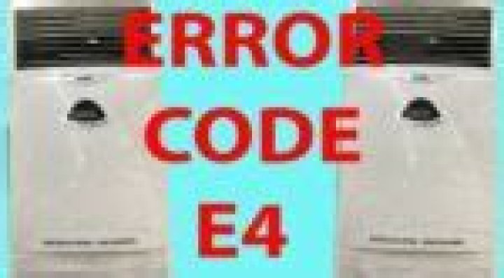 What does E4 error mean?