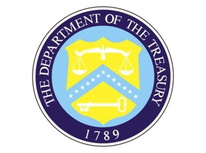 What does the US Treasury logo look like?
