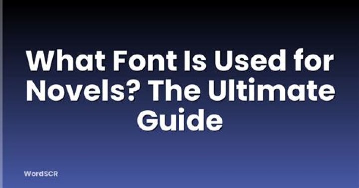 What font is used for literature?