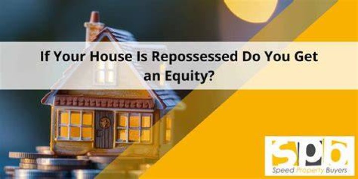 What happens to your equity if your house is repossessed?