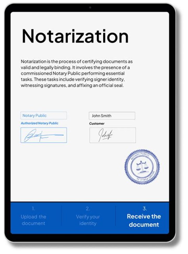 What happens when you notarize a document?