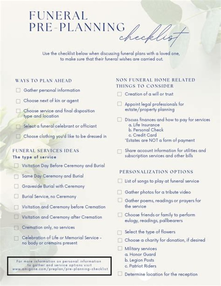 What is a funeral pre planner?