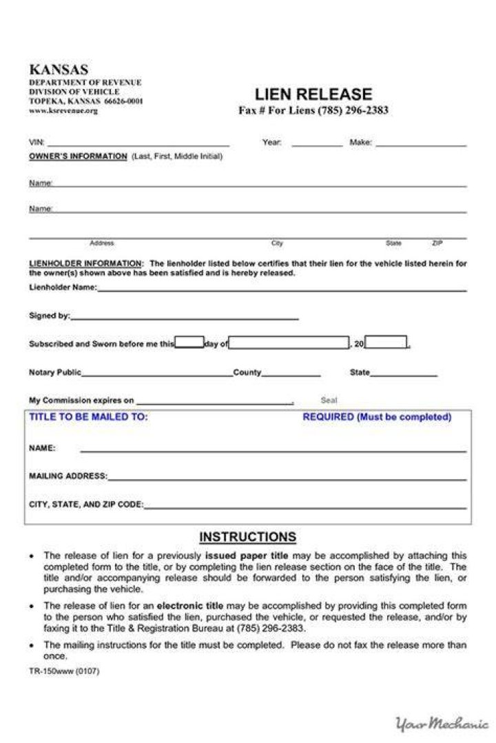 What is a lien release letter?