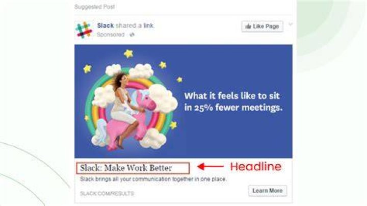 What is a main headline?