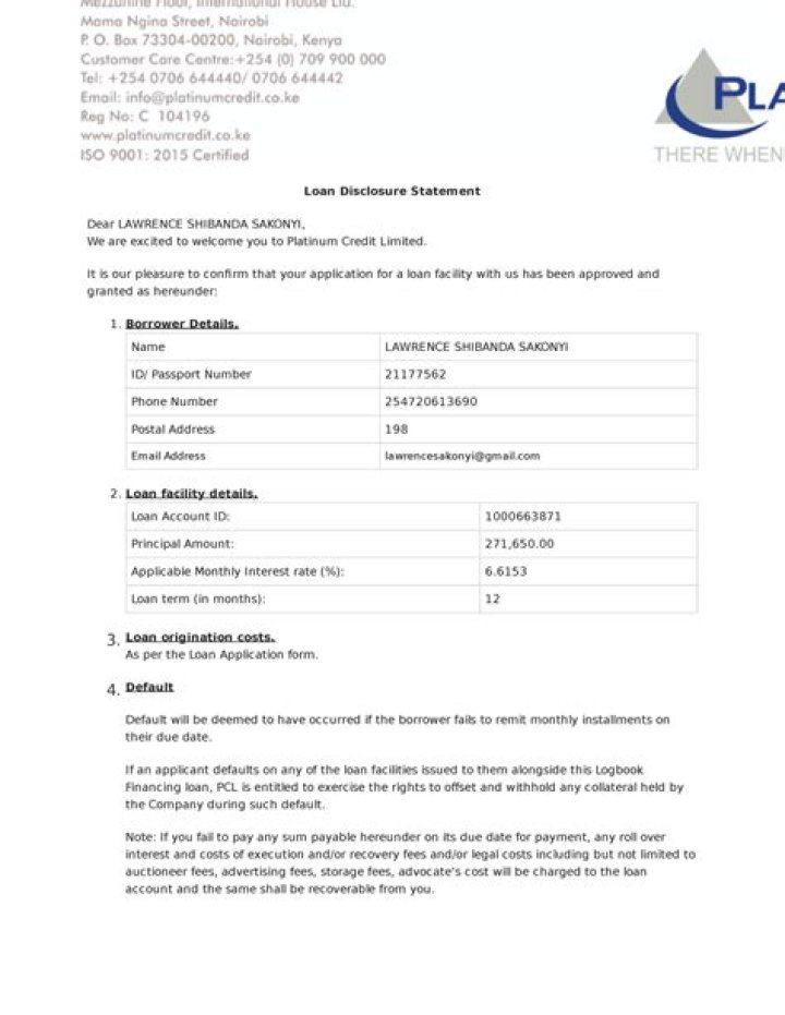 What is a student loan disclosure statement?