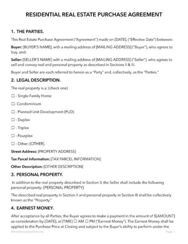 What is an agreement for sale in real estate?