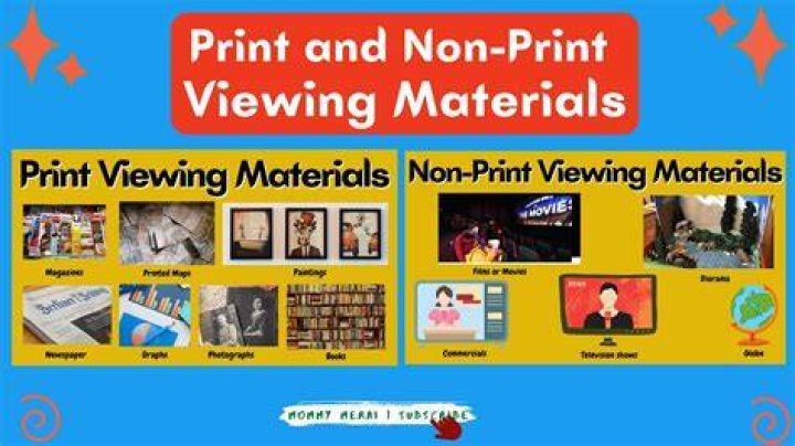 What is an example of a non print source?