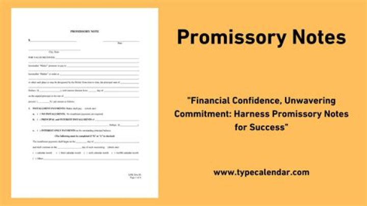 What is an executed promissory note?