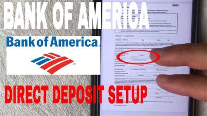What is Bank of America address for direct deposit?