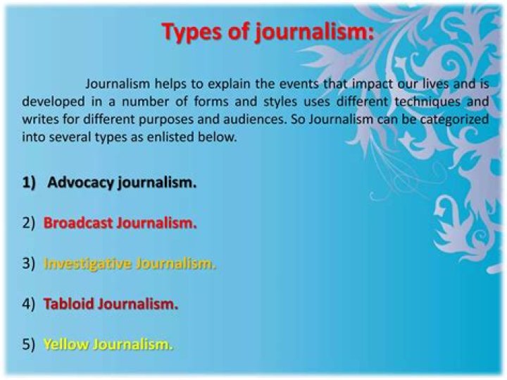 What is journalism explain?
