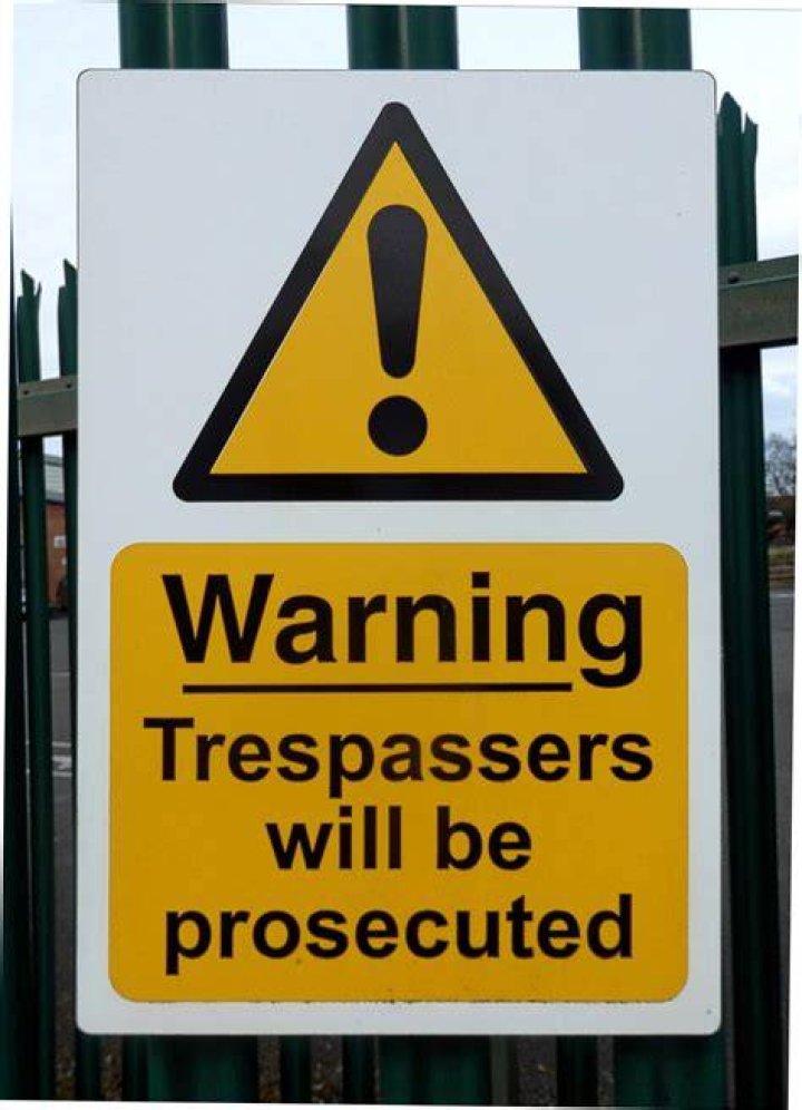 What is legally considered a trespass?