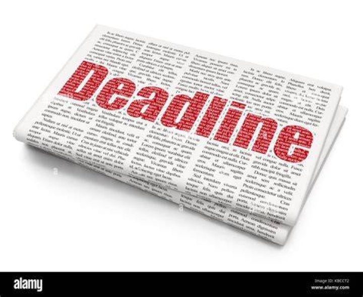 What is newspaper deadline?