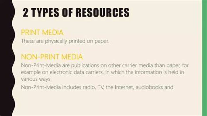What is print and non print media?