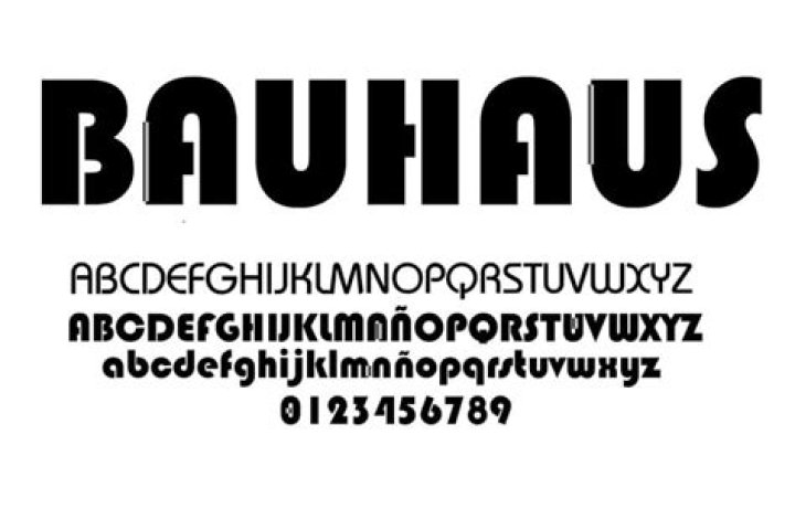 What is the Bauhaus font called?