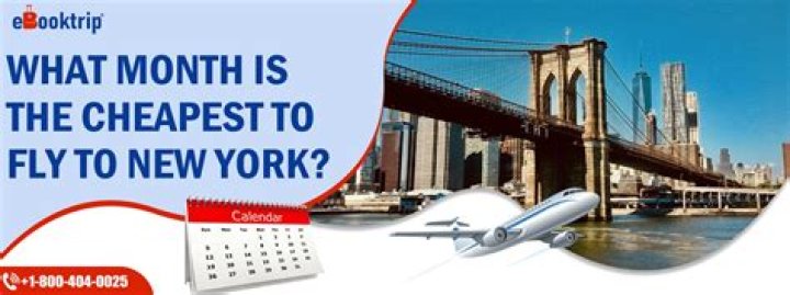 What is the cheapest month to fly to New York?