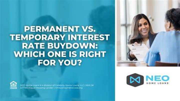 What is the difference between a permanent and temporary buydown mortgage?