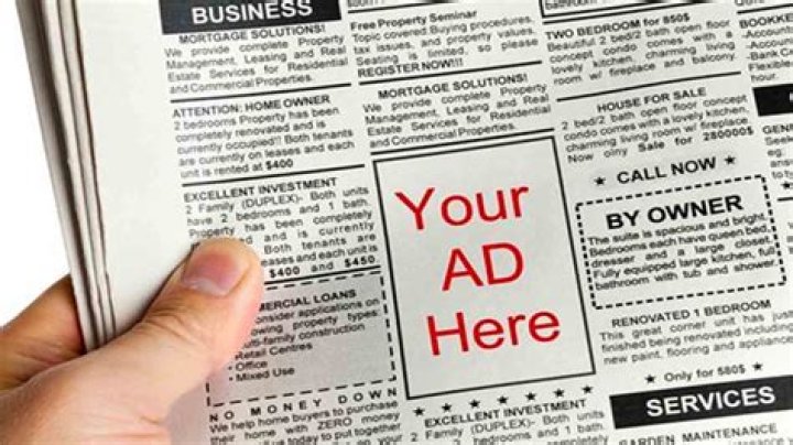 What is the effect of a newspaper advertisement?