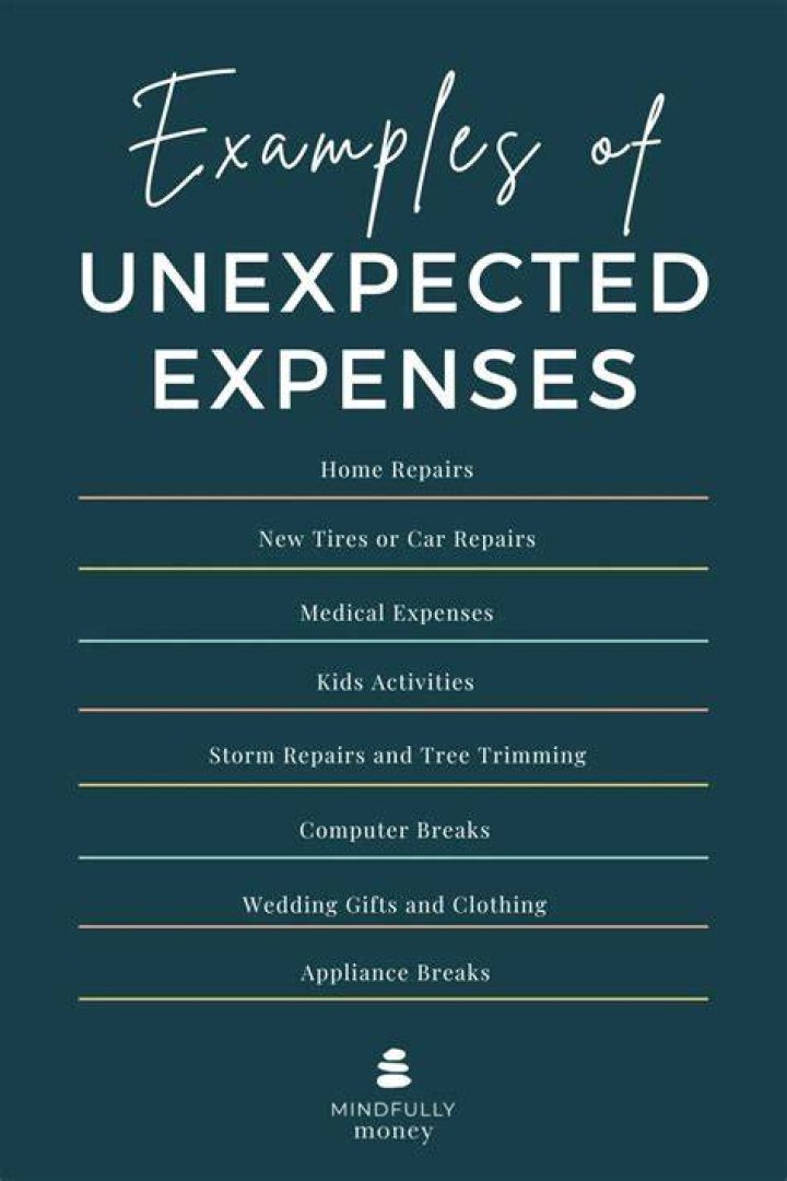 What is the fund for unexpected expenses?