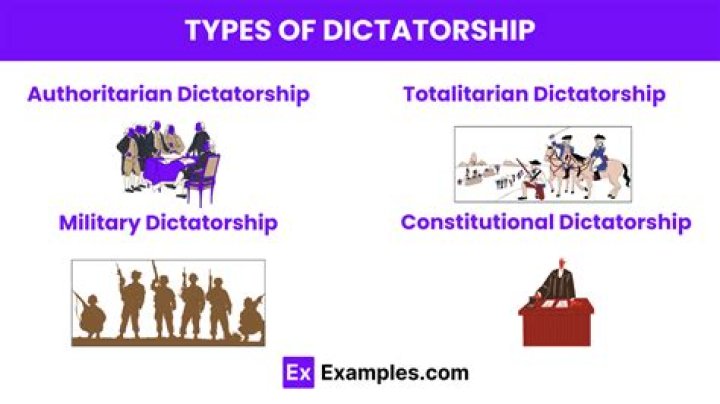What is the goal of a dictatorship?