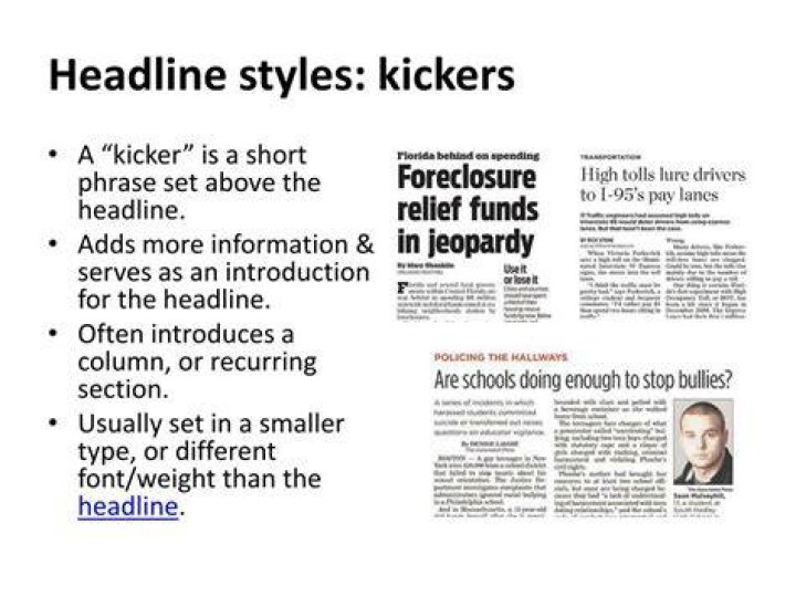 What is the kicker in an article?