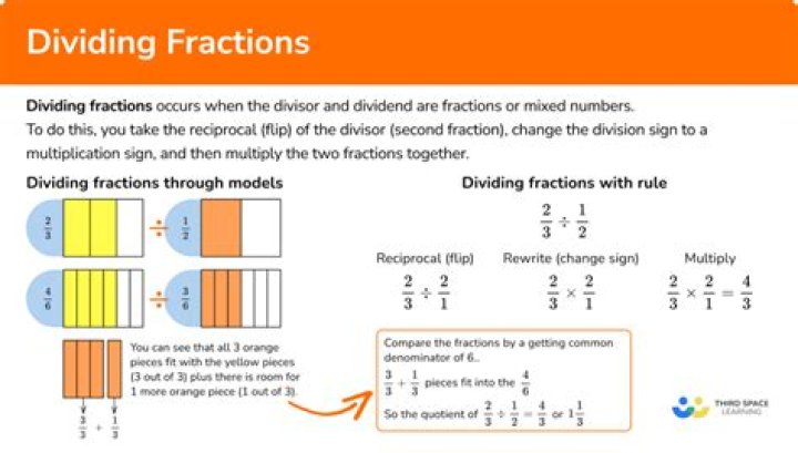 What is the math rule for dividing fractions?
