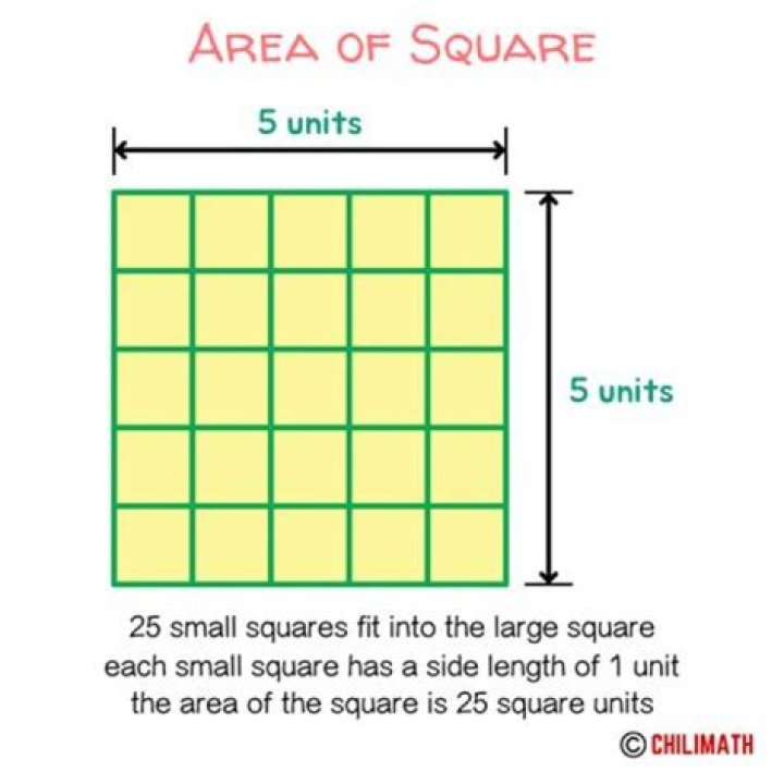 What is the number of square units of the interior of a region?