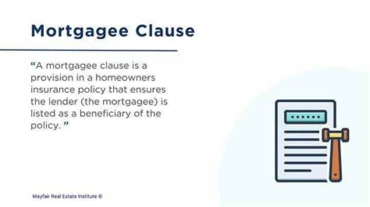 What is the standard mortgage clause?