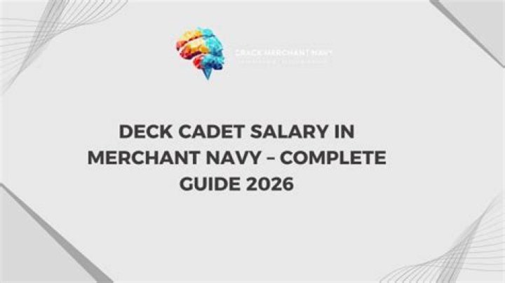 What is the starting salary of Deck Cadet?