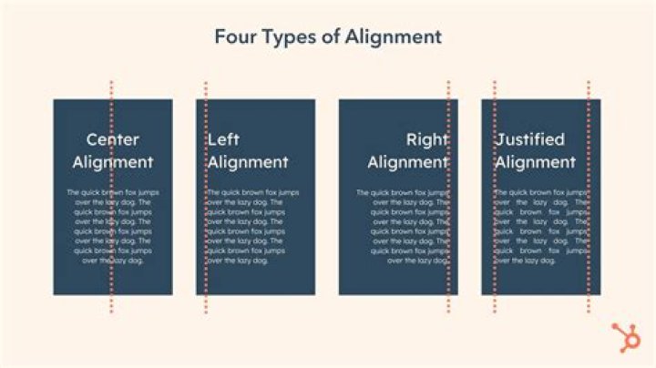 What kind of alignment should be used with columns?