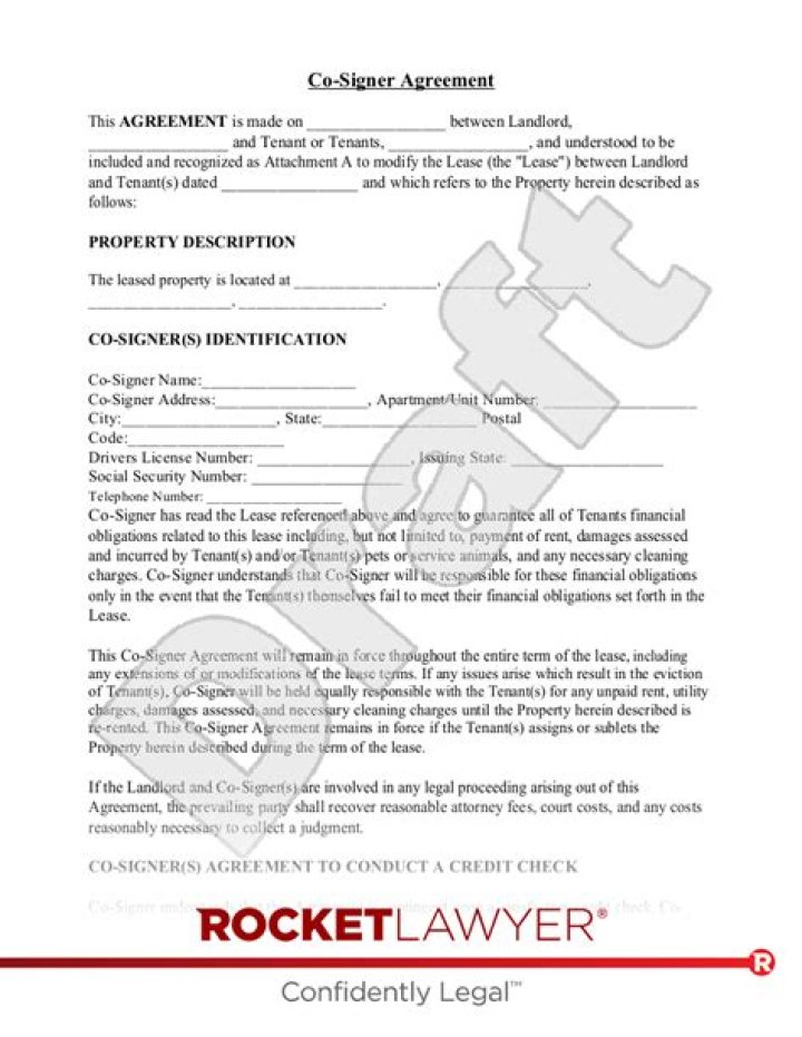 What rights does a cosigner have on House?