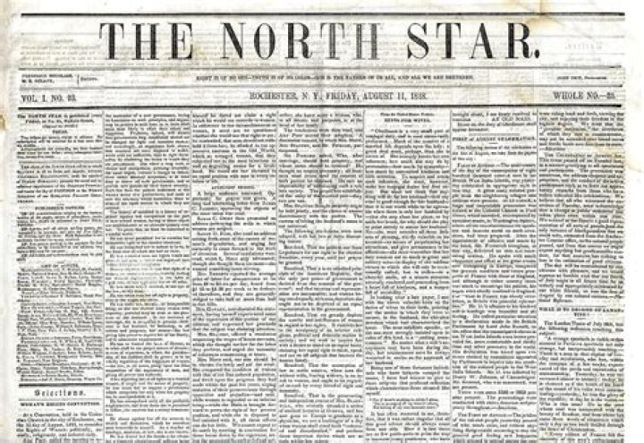 What was the name of the newspaper Frederick Douglass published?